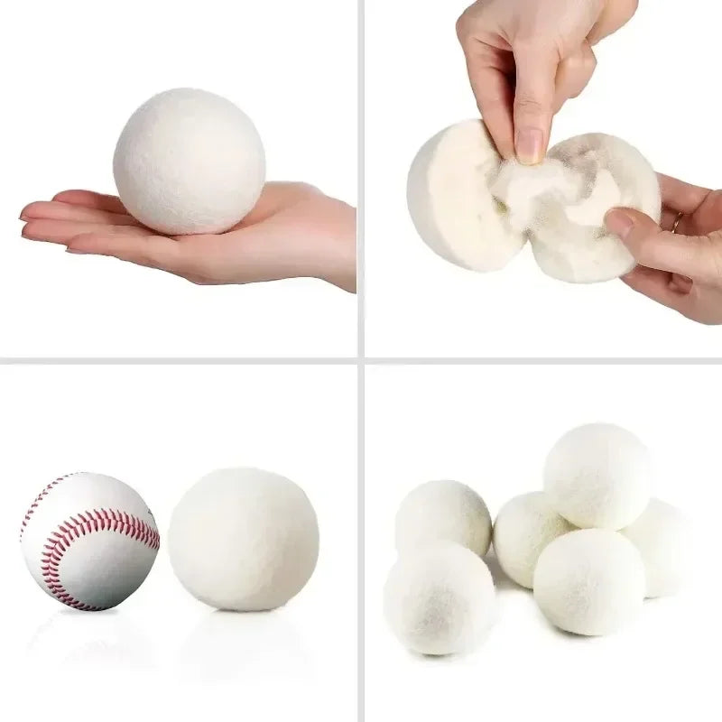 Balles de séchage en laine naturelle – lot de 18