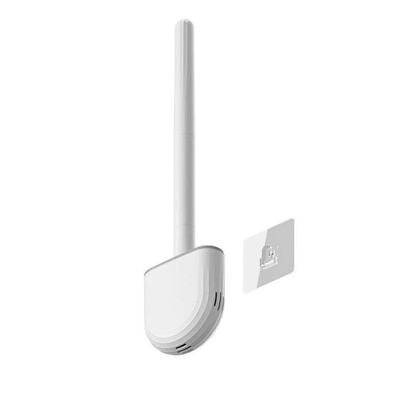 Brosse WC en silicone murale – tête plate, séchage rapide