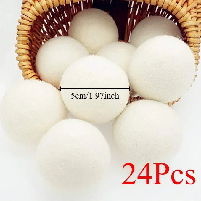 Balles de séchage en laine naturelle – lot de 18