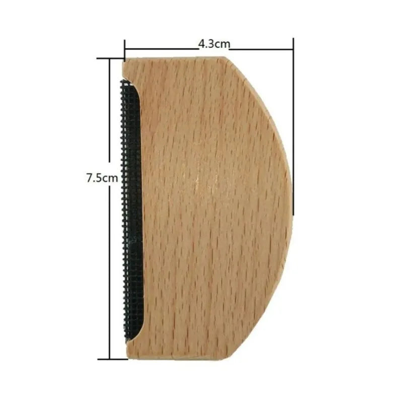 Peigne anti-bouloches en bois pour pulls